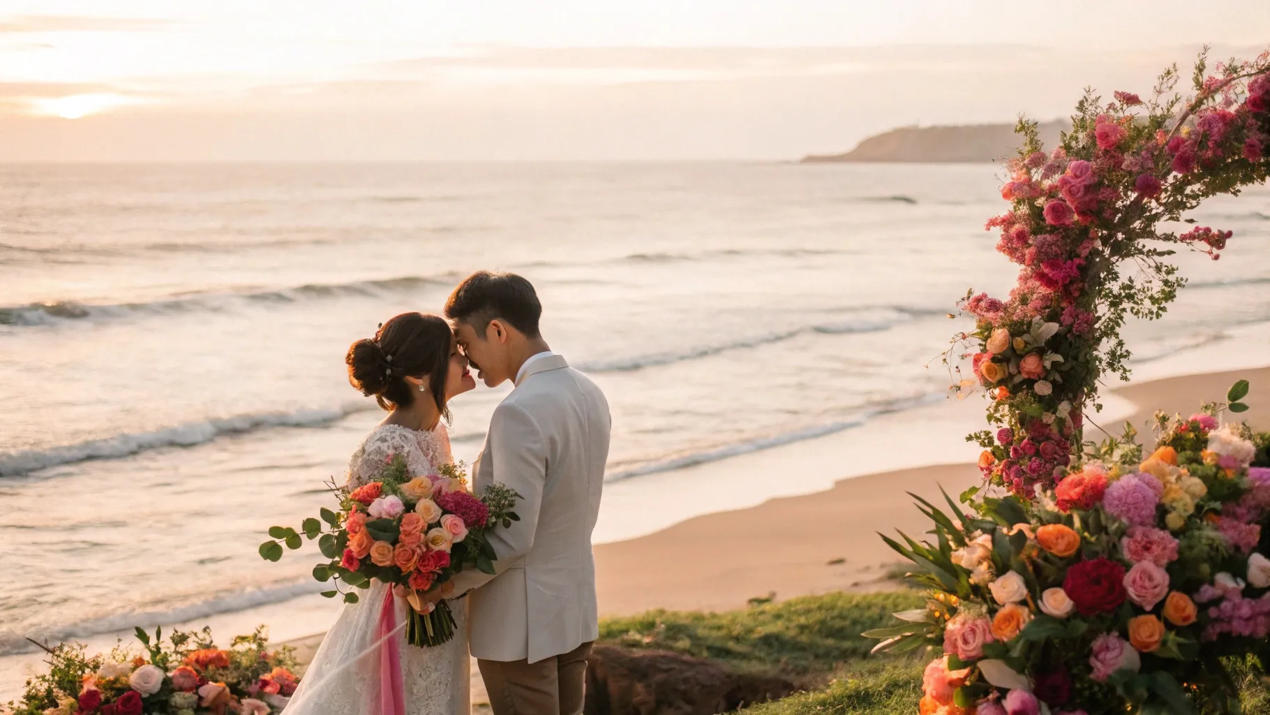 Prewedding Tema Floral di Pantai | Labuan Bajo Productions