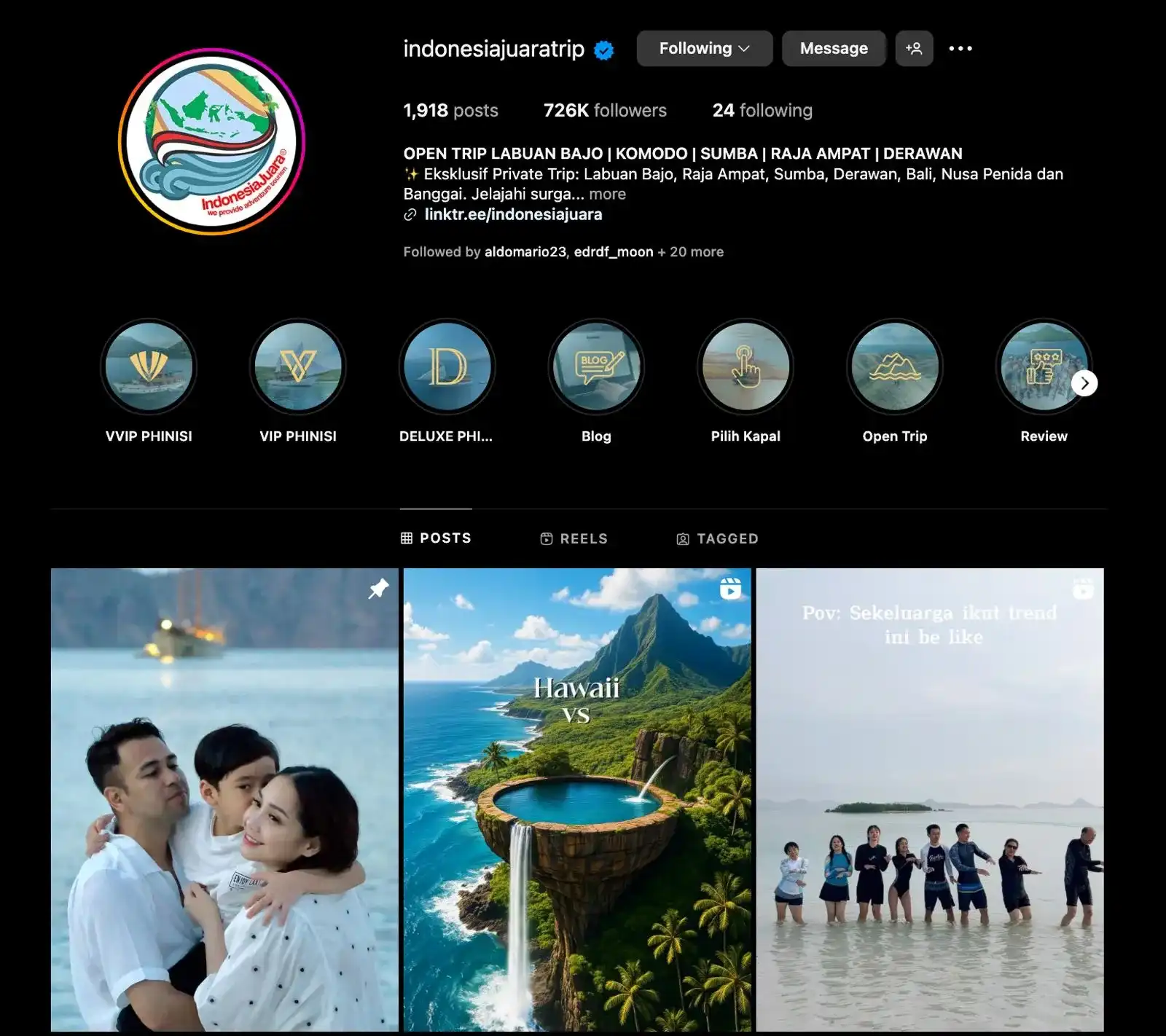 Social Media Management | Labuan Bajo Production